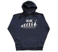 AC/DC Evolution of Rock Navy Blue M Hoodie