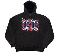 AC/DC Flag (Stone Wash) Charcoal Grey M Hoodie