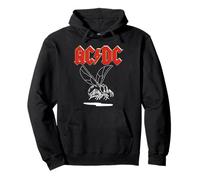 AC/DC Fly On The Wall Welttournee 1985 White Lineart Pullover Hoodie