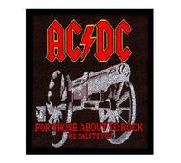 AC/DC - For Those About To Rock Red Logo - Aufnäher / Patch