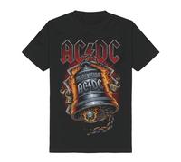 AC/DC Hells Bells Flames T-Shirt schwarz in XL
