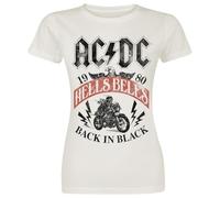 AC/DC Hells Bells Frauen T-Shirt altweiß 100% Baumwolle Band-Merch, Bands