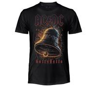 AC/DC Hells Bells offizielles T-Shirt, Unisex, Baumwolle, Rock, reguläre Passform, für Erwachsene und Jungen, Schwarz , XL