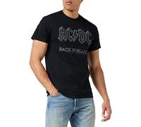 AC/DC Herren Ac/Dc - Back in Black T Shirt, Schwarz (Black), M EU