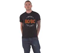 AC/DC Herren-T-Shirt – Logo High Voltage – Schwarz – XL