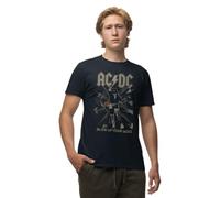 AC/DC Herren Meacdcrts081 T-Shirt, Marineblau, L