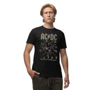 AC/DC Herren Meacdcrts081 T-Shirt, Schwarz, L