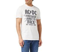 AC/DC Herren Salute T-Shirt, Weiß (Weiß Weiß), XL