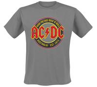 AC/DC High Voltage - Rock 'N' Roll - Australia Est. 1973 T-Shirt grau in S