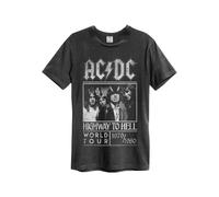 Amplified Unisex Tee ACDC Highway to Hell Poster, Char