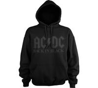 AC/DC Hoodie Back In Black Unisex Black 2XL