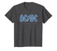 AC/DC - Im Nebel der Zeit Logo T-Shirt, Kinder, Anthrazit Meliert, 128