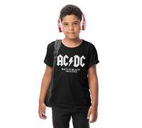 AC/DC Jungen Boacdcrts006 T-Shirt, Schwarz, 8 Jahre