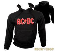 AC/DC - Kapuzenpullover Red Logo - schwarz - der Klassiker L