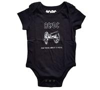 AC/DC Kids Baby Grow: About to Rock - 0 - 3 Months - Black