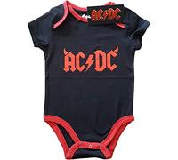 AC/DC Kids Baby Grow: Horns - 12 - 18 Months - Black