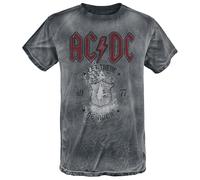AC/DC Let There be Rock Männer T-Shirt grau S 100% Baumwolle Band-Merch, Bands