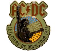 AC/DC Let There Be Rock Tour 77 Pin Badge One Size