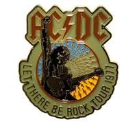 AC/DC Let There Be Rock Tour 77 Pin Badge One Size