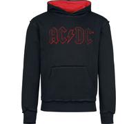 AC/DC Logo Kapuzenpullover schwarz rot in 5XL