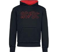 AC/DC Logo Kapuzenpullover schwarz rot in L