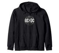 AC/DC Logo mit schwarzem Eiskreis Kapuzenjacke