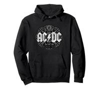 AC/DC Logo mit schwarzem Eiskreis Pullover Hoodie