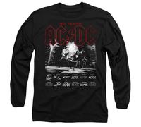 AC/DC Logo Stack Unisex Erwachsene Langarm T-Shirt, Schwarz, XL