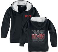 AC/DC Metal-Kids - Black Ice Kinder-Kapuzenjacke schwarz in 140