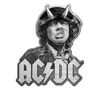 AC/DC METALL PIN # 30 ANGUS YOUNG ANSTECKER BADGE BUTTON - 4x3cm