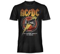 AC/DC Offizielles T Shirt for Those About to Rock, Unisex Baumwollshirt Regular Fit für Herren & Jugendliche, Rock Band Merchandise L