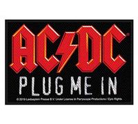 AC/DC Plug me In Aufnäher AC/DC Patch Gewebt & Lizenziert !!