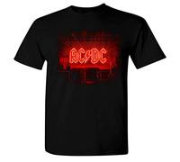 AC/DC Power Up Cover - Organic Herren-Shirt - Nachhaltig - ACDC Shirt - Power Up Fan-Shirt - 100% Baumwolle - Langlebig und robust - Backprint - Schwarz - M