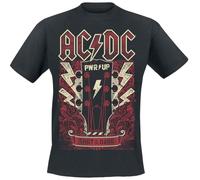 AC/DC PWRUP Guitar Männer T-Shirt schwarz L 100% Baumwolle Band-Merch, Bands