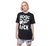 AC/DC Pyjamas for Those About to Rock Guitar Band Logo Nue offiziell Schwarz XL