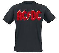 AC/DC Red Logo T-Shirt schwarz in XXL