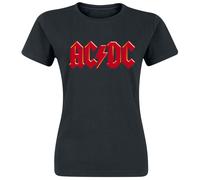 AC/DC Red Logo T-Shirt schwarz in S