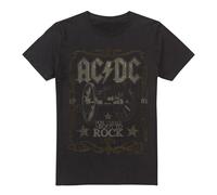 AC/DC - "Rock Label" T-Shirt für Herren (Schwarz) M