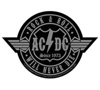 AC/DC Rock N Roll Will Never Die Out Cut-Out Aufnäher | 2835