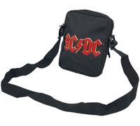 Rocksax Umhängetasche AC/DC Rotes Logo – 21 x 16 x 5,5 cm – Offizielles Lizenzprodukt – Schwarz