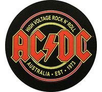 AC/DC Rückenaufnäher High Voltage Rock n Roll Backpatch XL 29cm Aufnäher Back Patch Australia Est. 1973 Biker Badge