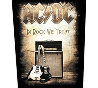 AC/DC Rückenaufnäher IN ROCK WE TRUST Backpatch Aufnäher