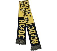 AC/DC Soccer Scarf Männer Schal schwarz/gelb
