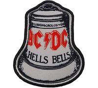 AC/DC - Standardgröße - Patch Hells Bells - Baumwolle (Einheitsgröße) (Weiß/Schwarz/Rot)