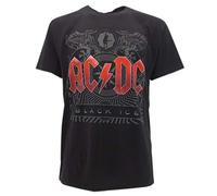 AC/DC T-Shirt Black Ice, Original Rock-Gruppe, offizielles Album, Schwarz , XXL