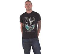 AC/DC T Shirt for Those About to Rock Gelb Outlines Nue offiziell Unisex Schwarz XL