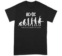 AC/DC - "The Evolution of Rock" T-Shirt für Herren/Damen Unisex (Schwarz) 4XL