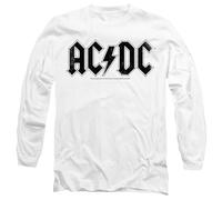 AC/DC Unisex Logo Raglan Mens Long Sleeve T-Shirt, weiß, XL