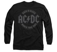 AC/DC Unisex Tour Emblem Mens Long Sleeve T-Shirt, Schwarz, XL