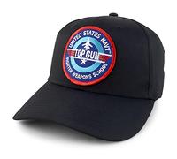 AC Racing US Navy Top Gun Patch Snapback Cap, Schwarz, Einheitsgröße